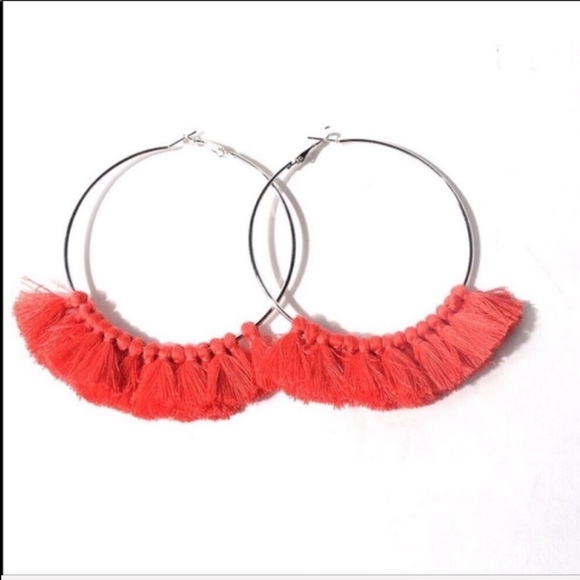 🧡 tassel earring - Picture 2 of 6